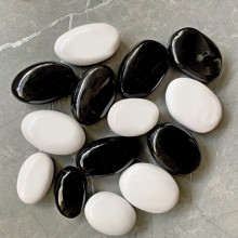 Камни керамические микс черные и белые 14 шт (ZeFire)