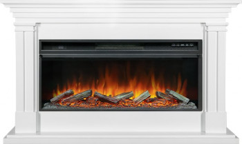 Каминокомплект Lyon 42 SFT (Разборный) - Белый с очагом Vision 42 LOG LED Каминокомплект Lyon 42 SFT (Разборный) - Белый с очагом Vision 42 LOG LED