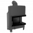 Топка Kratki PRO MBO/P/BS/SG угловое гнутое стекло справа Топка Kratki PRO MBO/P/BS/SG угловое гнутое стекло справа