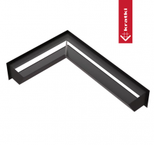 Решётка Kratki Luft 600х400х120 45S угловая левая черная Решётка Kratki Luft 600х400х120 45S угловая левая черная