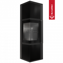 Печь Kratki PRO TORA/M 8 кВт, чёрное стекло Печь Kratki PRO TORA/M 8 кВт, чёрное стекло