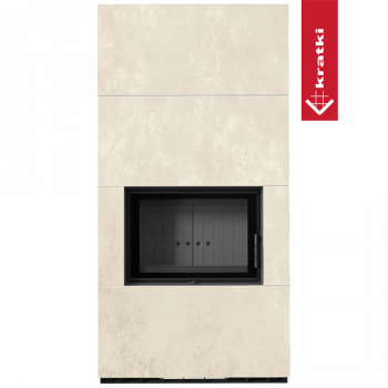 Каминокомплект Kratki PRO FLOKI BOX OXIDE BIANCO