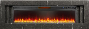 Каминокомплект Line 60 SFT Stone Touch (Разборный) - Серый мрамор с очагом Vision 60 LED Каминокомплект Line 60 SFT Stone Touch (Разборный) - Серый мрамор с очагом Vision 60 LED