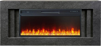 Каминокомплект Line 42 Dark Grey (Разборный) - Темный серый с очагом Vision 42 LED Каминокомплект Line 42 Dark Grey (Разборный) - Темный серый с очагом Vision 42 LED