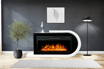Портал Royal Flame Basel R - Белый с черным